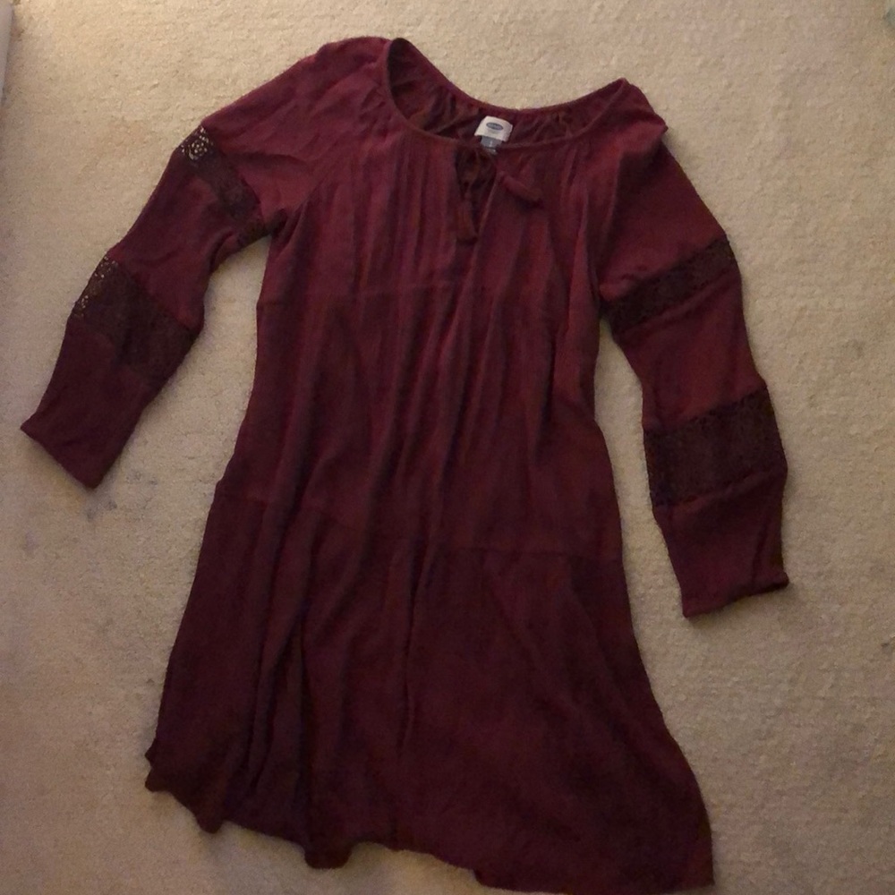 Old navy burgundy dress PS nwot
